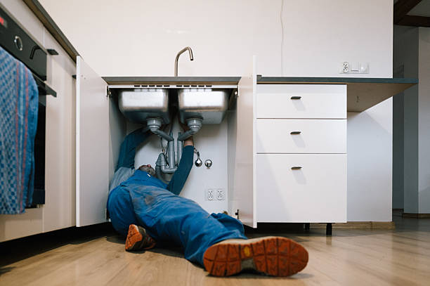 Professional Drain Cleaning technician working in Center Moriches, NY